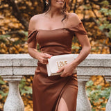 VESTIDO 'VITORIA' CASTANHO