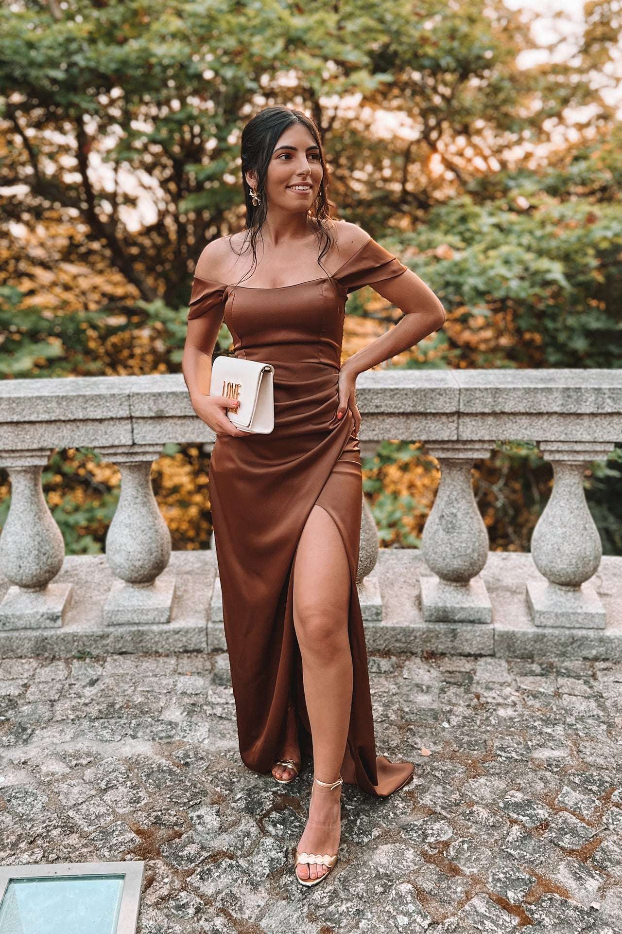 VESTIDO 'VITORIA' CASTANHO