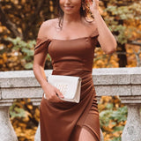 VESTIDO 'VITORIA' CASTANHO