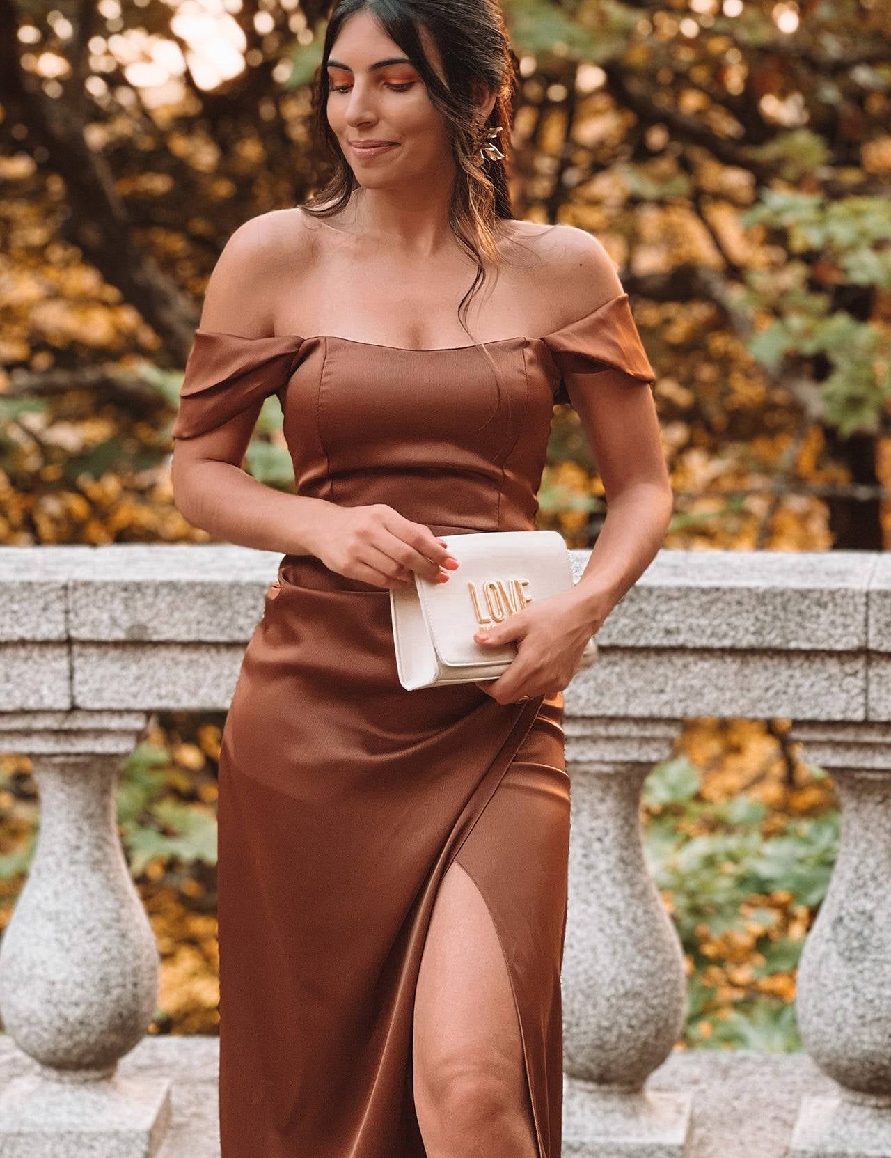 VESTIDO 'VITORIA' CASTANHO