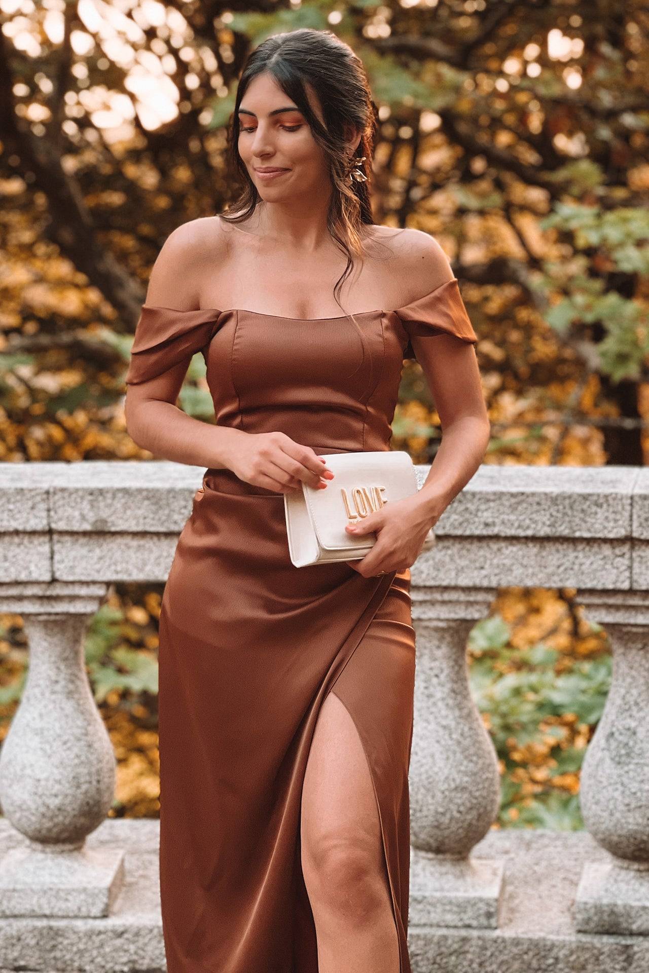 VESTIDO 'VITORIA' CASTANHO