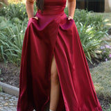 VESTIDO 'SAMANTHA' BORDÔ