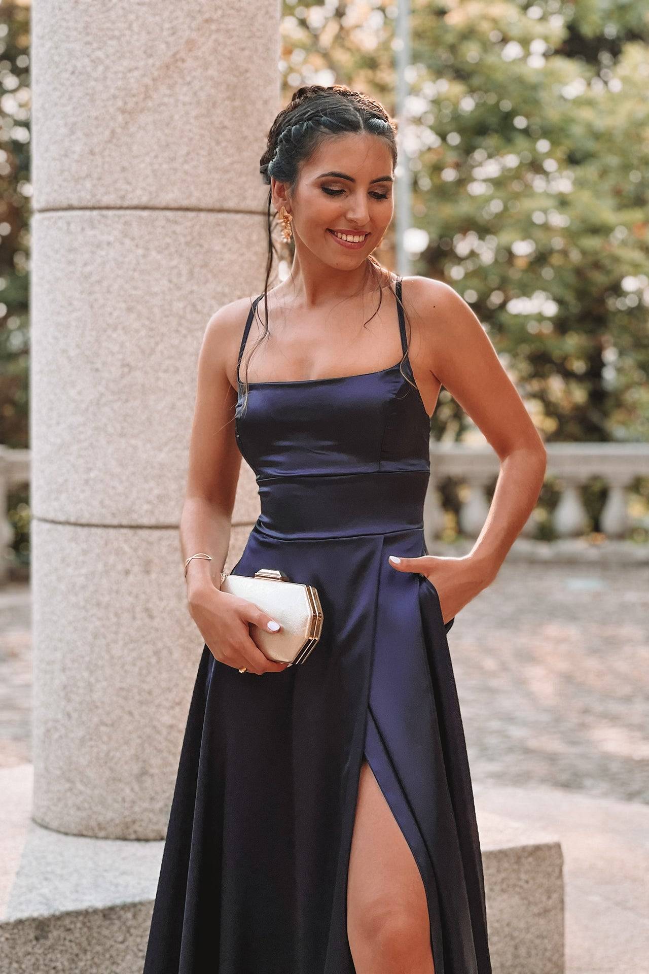 VESTIDO 'SAMANTHA' MARINHO