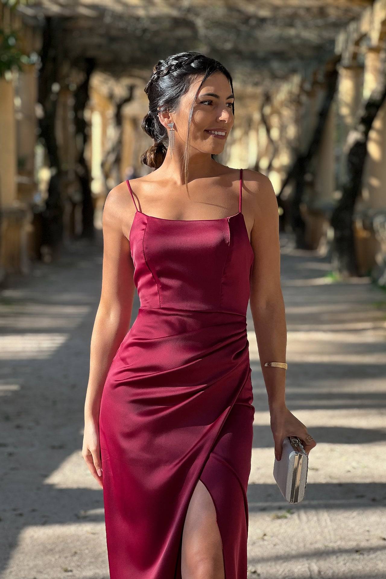 VESTIDO 'MADISON' BURGUNDY