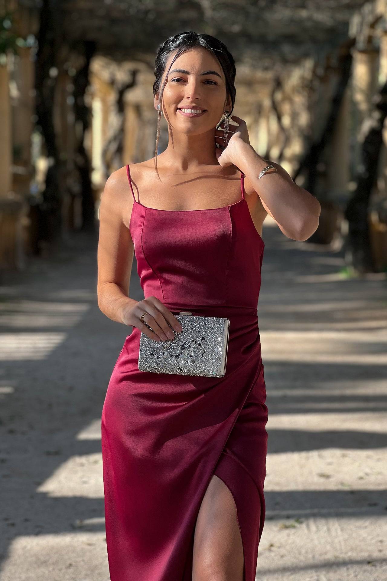 VESTIDO 'MADISON' BURGUNDY
