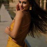 VESTIDO 'DELILAH' MOSTARDA