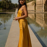 VESTIDO 'DELILAH' MOSTARDA