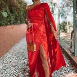 ROBE 'GABRIELLE' ROUGE