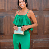 ROBE 'ELLE' VERT ÉMERAUDE