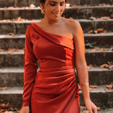 VESTIDO 'JULIETA' TIJOLO