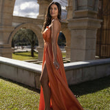 VESTIDO 'AURORA' LARANJA