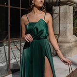 'AURORA' DRESS GREEN GARRAFA