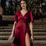 VESTIDO 'GISELLE' BURGUNDY