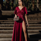 VESTIDO 'GISELLE' BURGUNDY