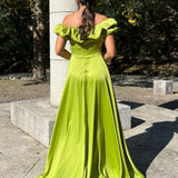 ROBE 'MARYA' VERT LIME