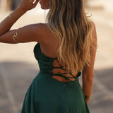 'SASA' GARRAFA GREEN DRESS