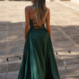 'SASA' GARRAFA GREEN DRESS