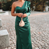 VESTIDO 'GARDÉNIA' VERDE GARRAFA