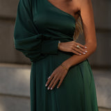 VESTIDO 'FIRENZE' VERDE GARRAFA