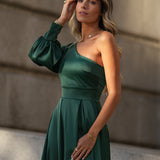 VESTIDO 'FIRENZE' VERDE GARRAFA