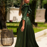 'JOLENE' OLIVE GREEN DRESS