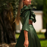 'JOLENE' OLIVE GREEN DRESS