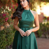 VESTIDO 'MATHILDE' VERDE GARRAFA