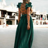 DRESS 'JOANNA' GREEN