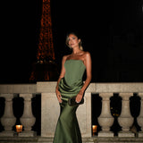 VESTIDO 'MERCEDES' VERDE OLIVA