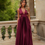 VESTIDO 'SOLAINE' BURGUNDY