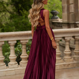 VESTIDO 'SOLAINE' BURGUNDY
