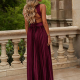 VESTIDO 'SOLAINE' BURGUNDY