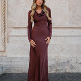 VESTIDO 'NEREID' RICH BROWN