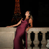 VESTIDO 'NINA' BURGUNDY