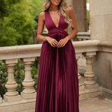VESTIDO 'SOLAINE' BURGUNDY