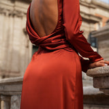 VESTIDO 'GRACELYN' DARK TERRACOTTA