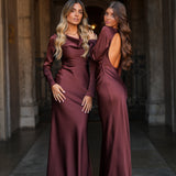 VESTIDO 'NEREID' RICH BROWN