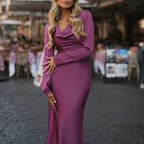 VESTIDO 'NEREID' MALVA