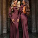 VESTIDO 'NEREID' RICH BROWN