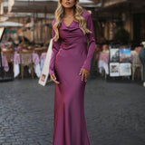 VESTIDO 'NEREID' MALVA