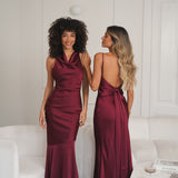 Vestido 'Jessy' burdeos