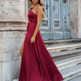 VESTIDO 'JOLENE' BORDÔ