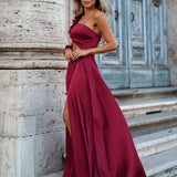 VESTIDO 'JOLENE' BORDÔ