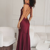 Vestido 'Jessy' burdeos