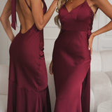VESTIDO 'RHODE' BURGUNDY