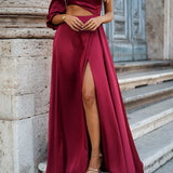VESTIDO 'JOLENE' BORDÔ