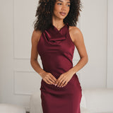 Vestido 'Jessy' burdeos