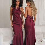 VESTIDO 'RHODE' BURGUNDY