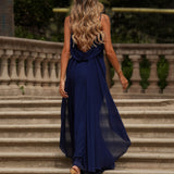 VESTIDO 'FONTELINA' AZUL MARINHO