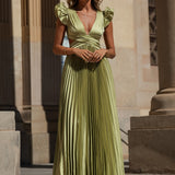 VESTIDO 'JOANNA' VERDE AMÊNDOA